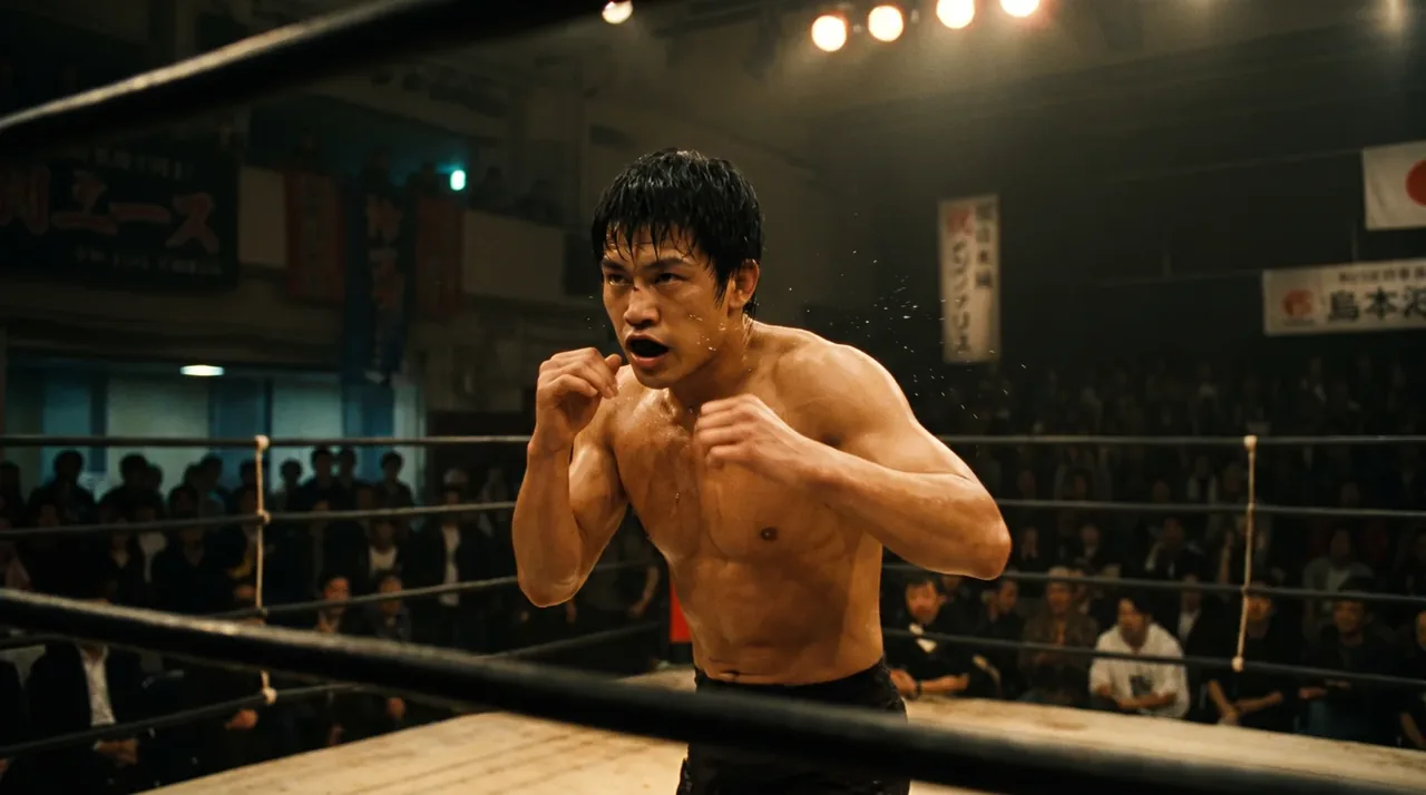 MMAのケージとファイター